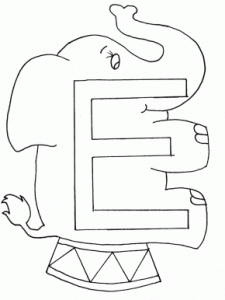 free-letter- e -printable-coloring-pages-for-children