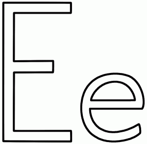 free-letter- e -printable-coloring-pages-for-kindergarden