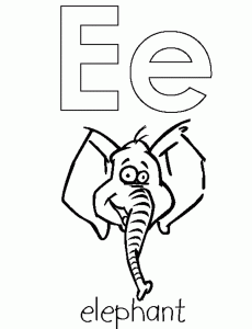 free-letter- e -printable-coloring-pages-preschool