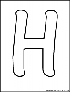 free letter h printable coloring-pages for preschool