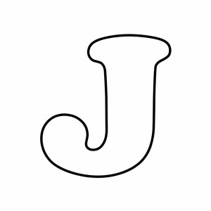 free letter j coloring pages for preschool-