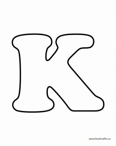 free letter-k coloring pages for preschool