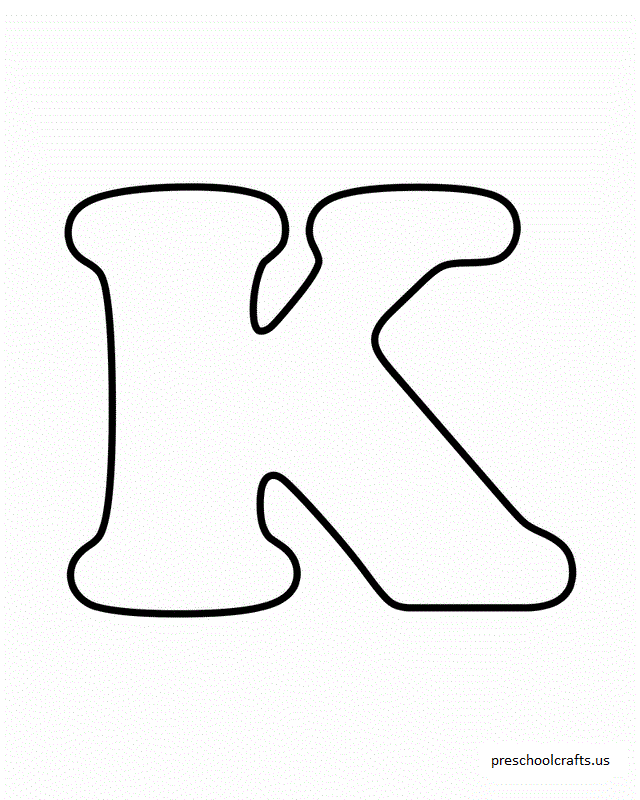 free letter-k coloring pages for preschool - Preschool Crafts