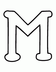 free letter m coloring pages for-preschool