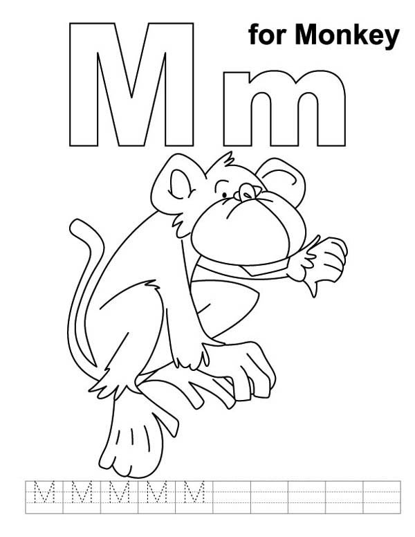 Letter M Coloring Pages For Kids