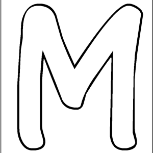 free letter m coloringpages for preschool