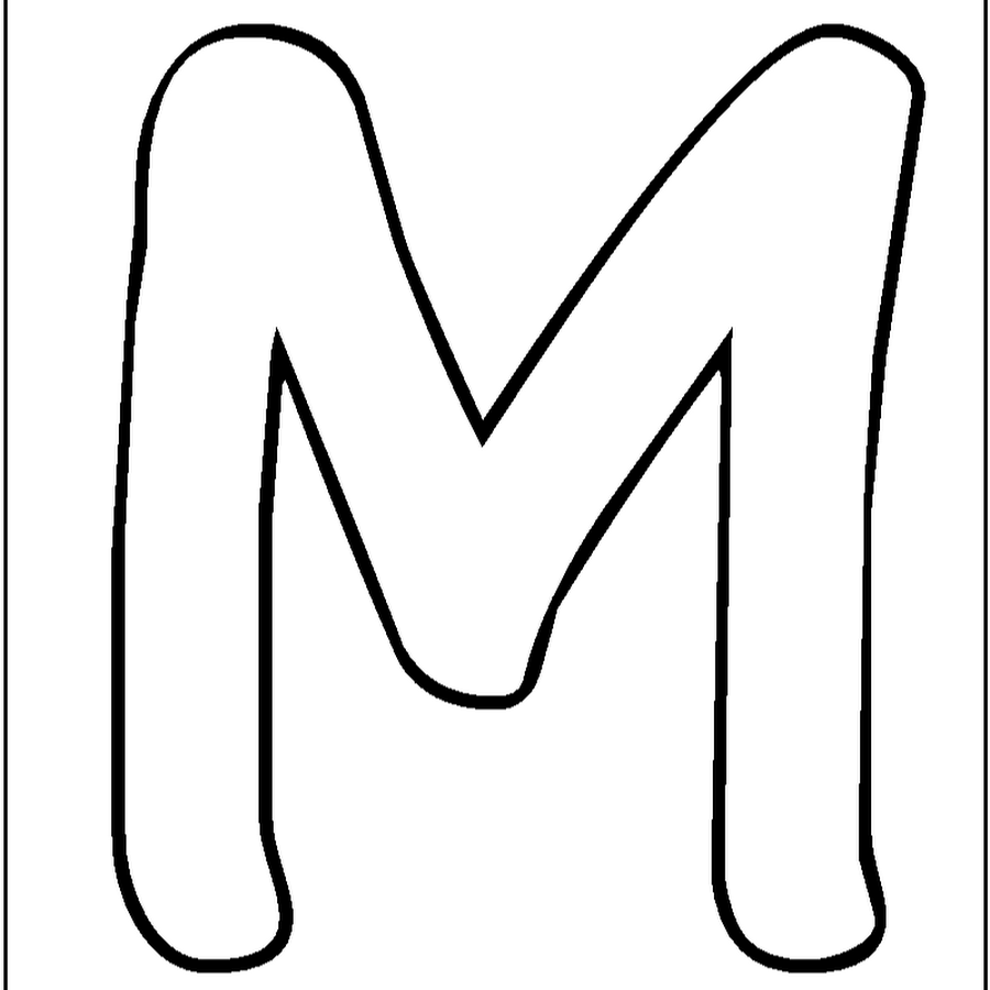 Letter M Template Free Printable