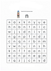 letter n worksheets for preschool and kindergarten