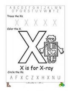 free letter x worksheets