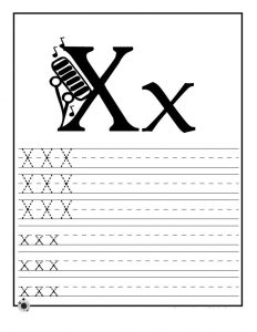 free-letter-x-writing-practice