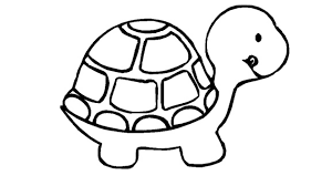 free printable Turtle coloring page for preschool