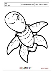 free printable Turtle coloring pages ideas for preschool