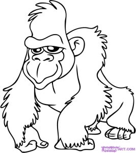 gorilla-printable-coloring-pages-for-preschool
