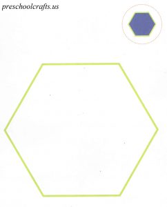 hexagon coloring page