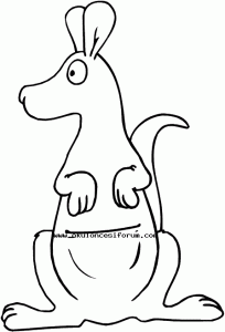 kangaroo coloring pages for preschool