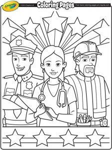 İnternational labor day coloring page