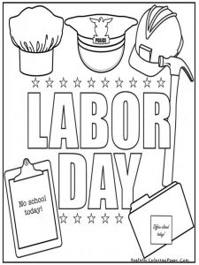 İnternational labor day coloring pages