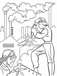 İnternational labor day coloring pages for children