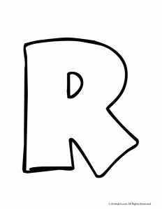 letter R template