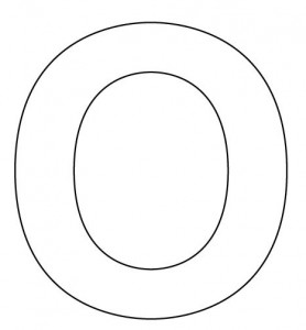 letter o coloring pages