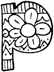 letter-p coloring pages for kids