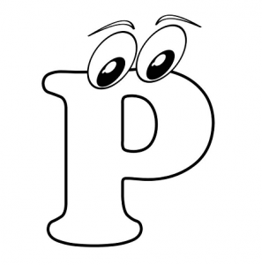 letter p coloring pages, letter p