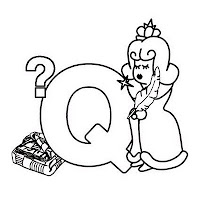 letter q coloring pages for kids,
