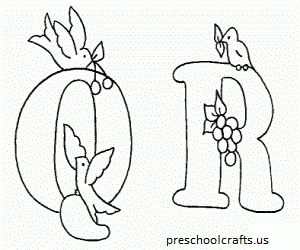 letter q coloring pages for-preschool,