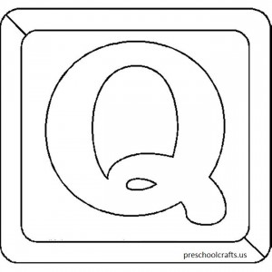 letter q coloring pages for -preschool,