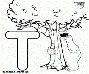 letter t coloring pages for preschool