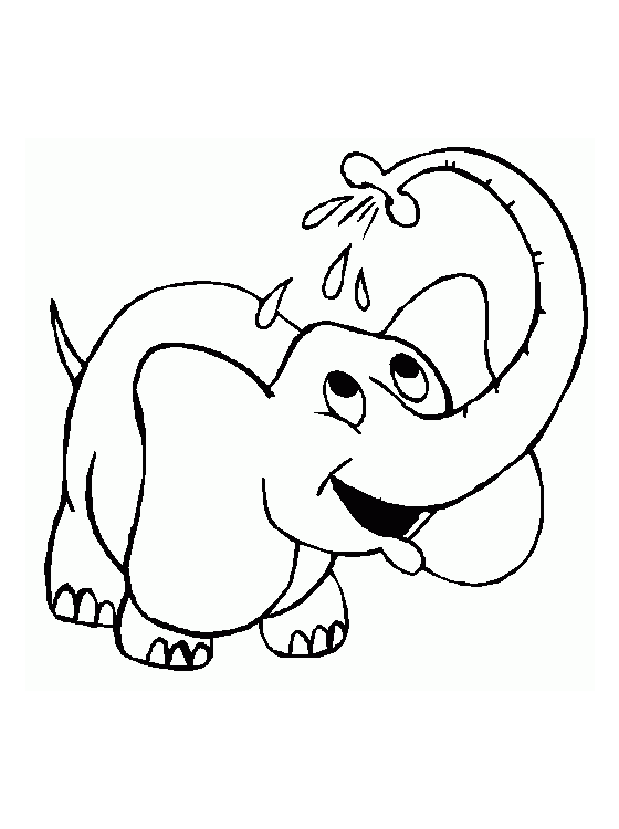 Elephant Coloring Pages for Kids