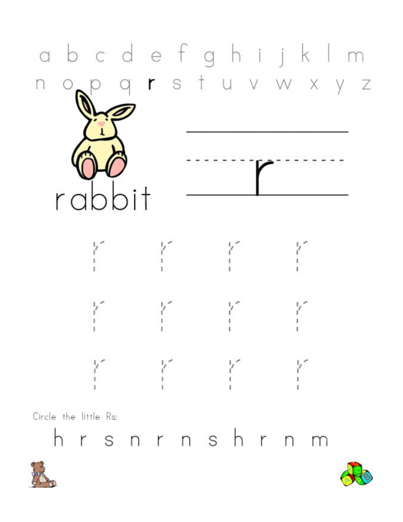 letter r worksheets for kindergarten preschool and