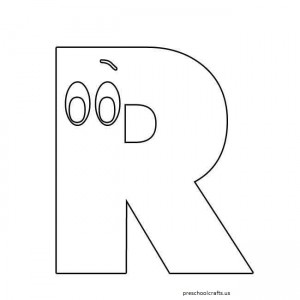 r coloring pages for preschool,