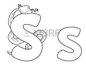 snake letter s coloring pages for kids, letter s coloring pages for preschool,