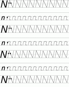 Letter N Worksheets for Preschool and Kindergarten ...