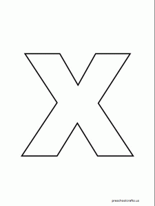 x coloring page