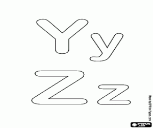 z coloring pages