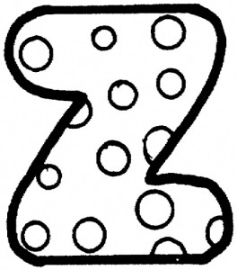 z letter Coloring Pages