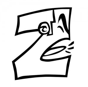 z letters coloringpages