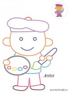 Artist coloring pages for kids