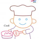 Cook coloring pages