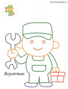 Repairman coloring pagesRepairman coloring pages