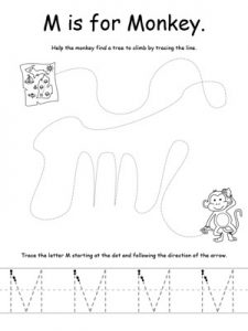 The-Letter-M-Tracing-Worksheets