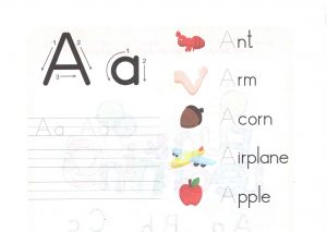 alphabet-capital-and-small-letter-A-a-worksheet-for-kids