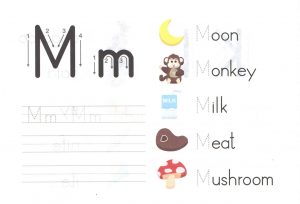 alphabet-capital-and-small-letter-M-m-worksheet-for-kids
