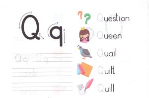 alphabet-capital-and-small-letter-Q-q-worksheet-for-kids