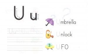 alphabet-capital-and-small-letter-U-u-worksheet-for-kids