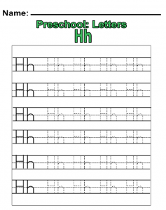 letter-h-trace-worksheet
