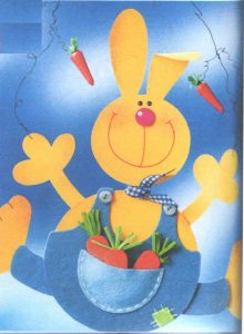Rabbit Puppet and Carrots Activity for Easter