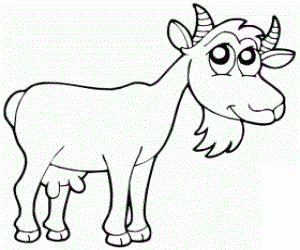 Goat Coloring Pages for kids